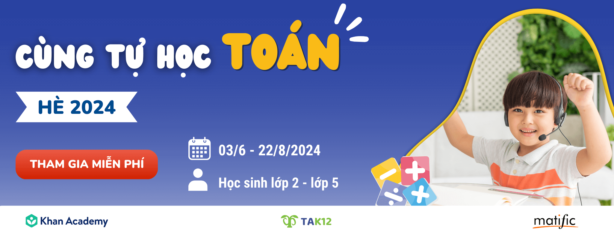 Cùng tự học Toán hè 